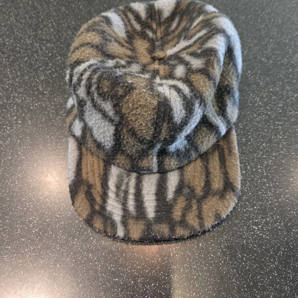 Polar Fleece by Alhouni Plaid Fleece Hat Cap Medium Winter Warm Soft